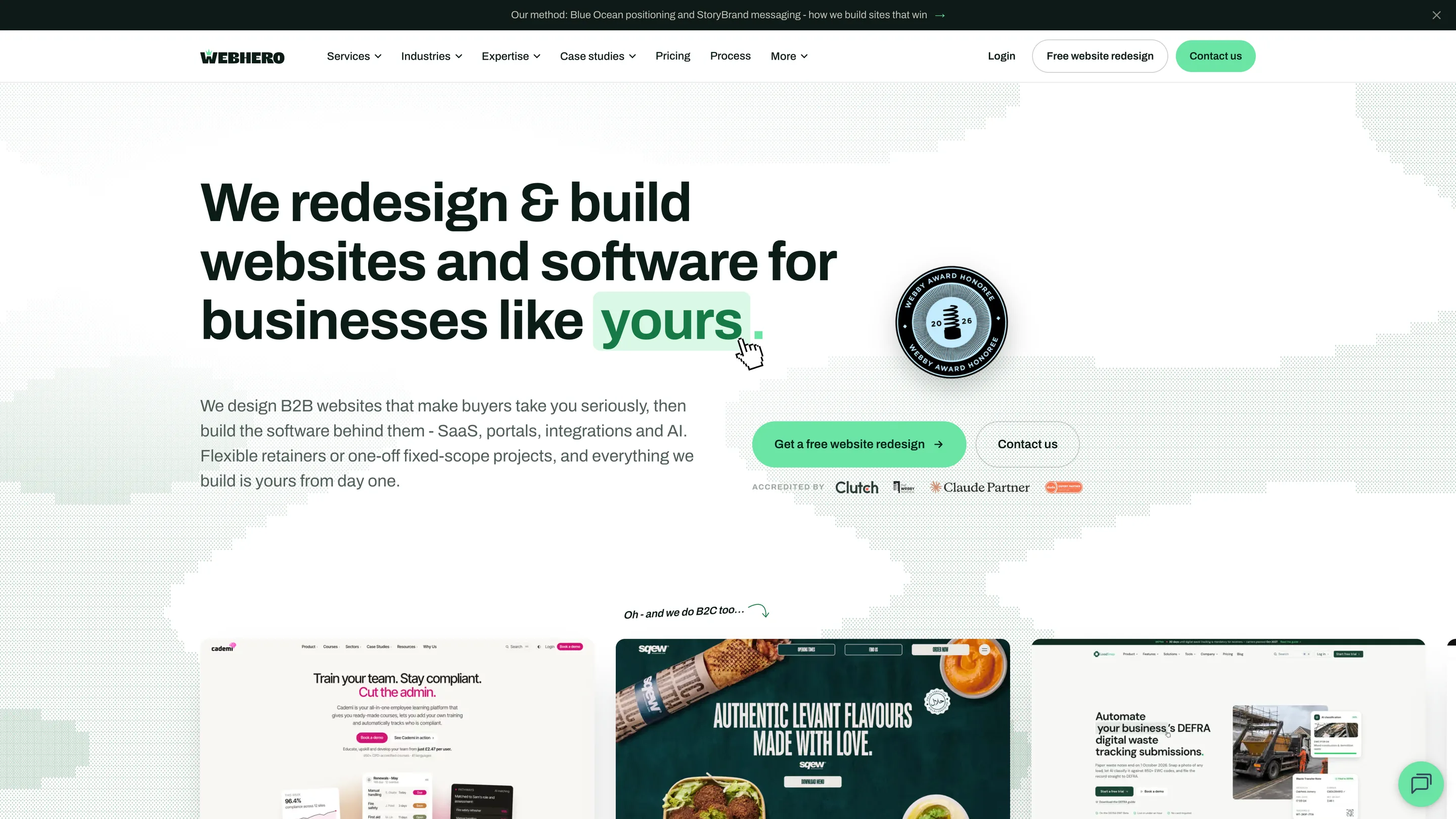 Web Hero website